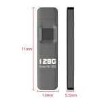 NK-828 8 Pin + Mirco USB 2 in 1 Zinc Alloy U Disk with Fingerprint Unlock, 64GB, 128GB, 256GB - Image 3