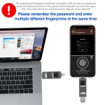 NK-828 8 Pin + Mirco USB 2 in 1 Zinc Alloy U Disk with Fingerprint Unlock, 64GB, 128GB, 256GB - Image 6