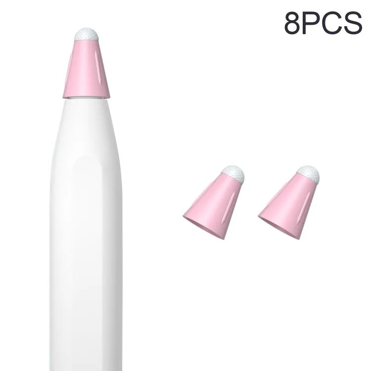 8 PCS / Set Fiber Texture Nib Protector, For Apple Pencil