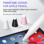 8 PCS / Set Fiber Texture Nib Protector, For Apple Pencil - Image 3