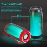 T&G TG335 1800mAh Portable Color LED Wireless Bluetooth Speaker - Image 6
