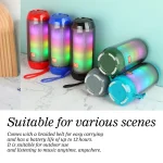 T&G TG643 Portable LED Light Waterproof Subwoofer Wireless Bluetooth Speaker - Image 5