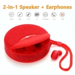 T&G TG808 2 in 1 Mini Wireless Bluetooth Speaker Wireless Headphones - Image 3