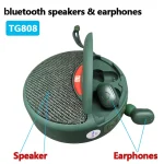 T&G TG808 2 in 1 Mini Wireless Bluetooth Speaker Wireless Headphones - Image 4