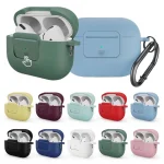 Earphone Silicone PC Protective Case with Switch Button and Buckle, For AirPods Pro 2 - Image 2