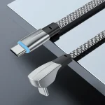 3A USB-C/Type-C to USB-C/Type-C Elbow Fast Charge Data Cable, 3A Type-C to Type-C 1.2m, 3A Type-C to Type-C 2m - Image 3