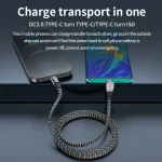 3A USB-C/Type-C to USB-C/Type-C Elbow Fast Charge Data Cable, 3A Type-C to Type-C 1.2m, 3A Type-C to Type-C 2m - Image 5