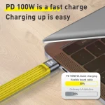 100W 40Gbps USB-C/Type-C Female to USB-C/Type-C Male FPC Flexible Data Cable, Length: 13.8cm, 40Gbps USB-C/Type-C Female to USB-C/Type-C Male - Image 2