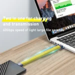 100W 40Gbps USB-C/Type-C Female to USB-C/Type-C Male FPC Flexible Data Cable, Length: 13.8cm, 40Gbps USB-C/Type-C Female to USB-C/Type-C Male - Image 3