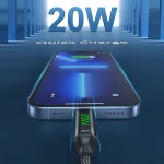 awei CL-123L 1m USB-C / Type-C to 8Pin Digital Display Data Fast Charging Cable - Image 3