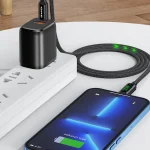 awei CL-123L 1m USB-C / Type-C to 8Pin Digital Display Data Fast Charging Cable - Image 4