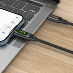 awei CL-123L 1m USB-C / Type-C to 8Pin Digital Display Data Fast Charging Cable - Image 5