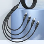 awei CL-129 4 in 1 USB to USB-C / Type-C to 8Pin to Micro USB Multi Charging Cable - Image 2