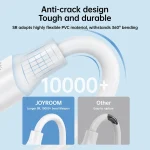 JOYROOM S-UC027A9 3A USB to USB-C/Type-C Fast Charging Data Cable, 0.25m, 1m - Image 5