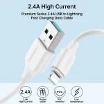 JOYROOM S-UL012A9 2.4A USB to 8 Pin Fast Charging Data Cable, 2m, 1m, 0.25m - Image 2