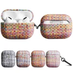 Weave Texture PU Shockproof Earphone Protective Case with Hook, For AirPods 1 / 2, For AirPods 3 - Image 2
