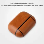 Anti-fall Crazy Horse Texture PU Leather Protective Case with Carabiner, For AirPods Pro, For AirPods 1 & 2 - Image 5