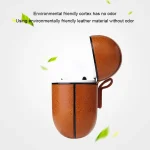 Anti-fall Crazy Horse Texture PU Leather Protective Case with Carabiner, For AirPods Pro, For AirPods 1 & 2 - Image 6