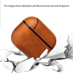 Anti-fall Crazy Horse Texture PU Leather Protective Case with Carabiner, For AirPods Pro, For AirPods 1 & 2 - Image 8