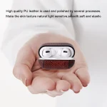 Anti-fall Snakeskin Texture PU Leather Protective Case with Carabiner, For AirPods Pro, For AirPods 1 & 2 - Image 9