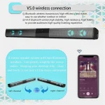 BS-28E RGB Colorful Atmosphere Light Bluetooth Speaker - Image 8