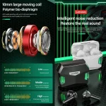 Lenovo GM5 TWS Bluetooth Wireless Sports Waterproof Noise Reduction Gaming Earphone with Mic, GM5 - Image 4