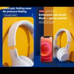 Lenovo TH10 Wireless Bluetooth Gaming Bass Music Sports Noise-cancelling Headphone, TH10 White, TH10 Black - Image 5