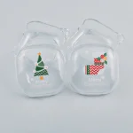 Christmas Transparent TPU Earphone Case, For Samsung Galaxy Buds Live - Image 3