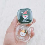 Christmas Transparent TPU Earphone Case, For Samsung Galaxy Buds Live - Image 5