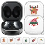 Christmas Transparent TPU Earphone Case, For Samsung Galaxy Buds Live - Image 6