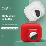 2 in 1 Shockproof Full Coverage Silicone Protective Case, For AirPods Pro 2 / AirTag - Image 4