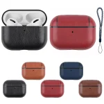 Wireless Earphone Leather Shockproof Protective Case with Lanyard, For AirPods Pro 2 - Image 2