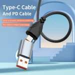 ADC-008 2 in 1 PD 30W USB/Type-C to 8 Pin Fast Charge Data Cable, Length: 1m - Image 3
