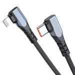 ADC-009 20W USB-C/Type-C to 8 Pin Double Elbow Data Cable, 0.4m, 1m, 2m - Image 2