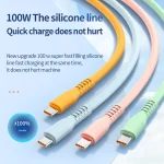 ADC-014 6A USB to USB-C/Type-C Liquid Silicone Data Cable, 0.5m - Image 2