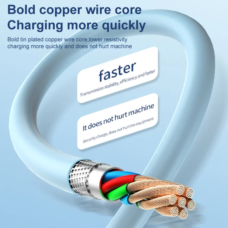 EDA003987601_B4.webp ADC-014 6A USB to USB-C/Type-C Liquid Silicone Data Cable, 0.5m - Image 5