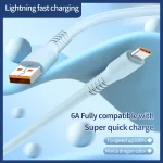 ADC-014 6A USB to USB-C/Type-C Liquid Silicone Data Cable, 0.5m - Image 7