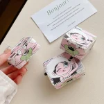 Wearing Hat Girl Pattern PU Leather Wireless Earphone Case, For AirPods Pro, For AirPods Pro 2, For AirPods 1/2, For AirPods 3 - Image 3