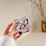 Wearing Hat Girl Pattern PU Leather Wireless Earphone Case, For AirPods Pro, For AirPods Pro 2, For AirPods 1/2, For AirPods 3 - Image 4