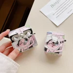 Wearing Hat Girl Pattern PU Leather Wireless Earphone Case, For AirPods Pro, For AirPods Pro 2, For AirPods 1/2, For AirPods 3 - Image 5