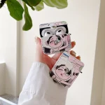 Wearing Hat Girl Pattern PU Leather Wireless Earphone Case, For AirPods Pro, For AirPods Pro 2, For AirPods 1/2, For AirPods 3 - Image 6