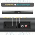 BS-10 Bluetooth 5.0 Speaker TV Soundbar with Remote Control, BS-10 - Image 6