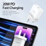DUZZONA T3 PD 20W Single Port Travel Charger, UK Plug, T3 UK Plug - Image 2