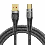 ROCK Z21 6A USB to USB-C/Type-C Transparent Fast Charging Data Cable, Length: 1.2m, USB to Type-C