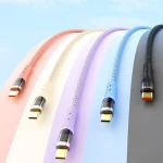 ROCK Z21 6A USB to USB-C/Type-C Transparent Fast Charging Data Cable, Length: 1.2m, USB to Type-C - Image 2