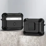 TPU + PC Shockproof Earphone Protective Case with Switch, For AirPods Pro 2, For AirPods Pro