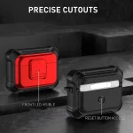 TPU + PC Shockproof Earphone Protective Case with Switch, For AirPods Pro 2, For AirPods Pro - Image 3