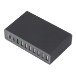 10 in 1 65W QC3.0 USB Smart Fast Charger, US Plug, UK Plug