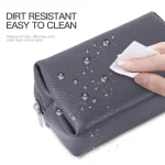 Leather Power Pack Charger Data Cable Mouse Digital Storage Bag - Image 3