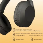 B2 Wireless Bluetooth 5.1 Foldable Noise Reduction Headset - Image 9